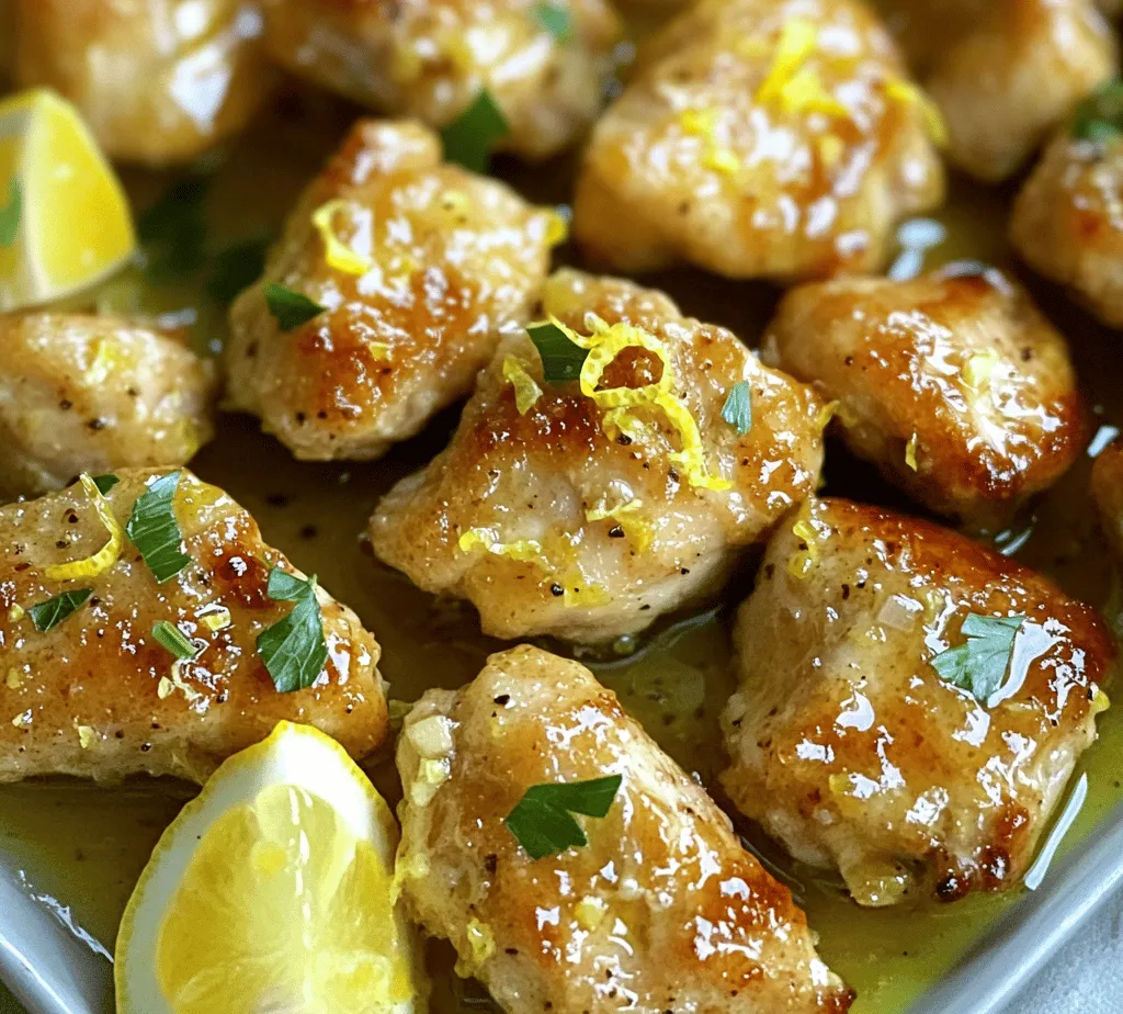 In the world of quick and delicious meals, Lemon Garlic Chicken Bites stand out as a vibrant and flavor-packed option. This recipe combines tender chicken breast with the zesty brightness of lemon and the aromatic depth of garlic, making it a perfect dish for busy weeknights or casual gatherings. With its simple preparation and fresh ingredients, Lemon Garlic Chicken Bites create a culinary experience that is both delightful and satisfying. Whether you