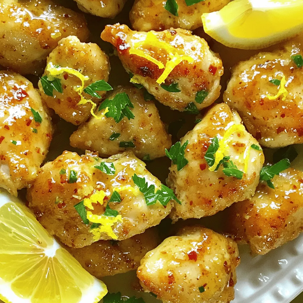 Lemon Garlic Chicken Bites: A Flavorful Delight for Any Occasion