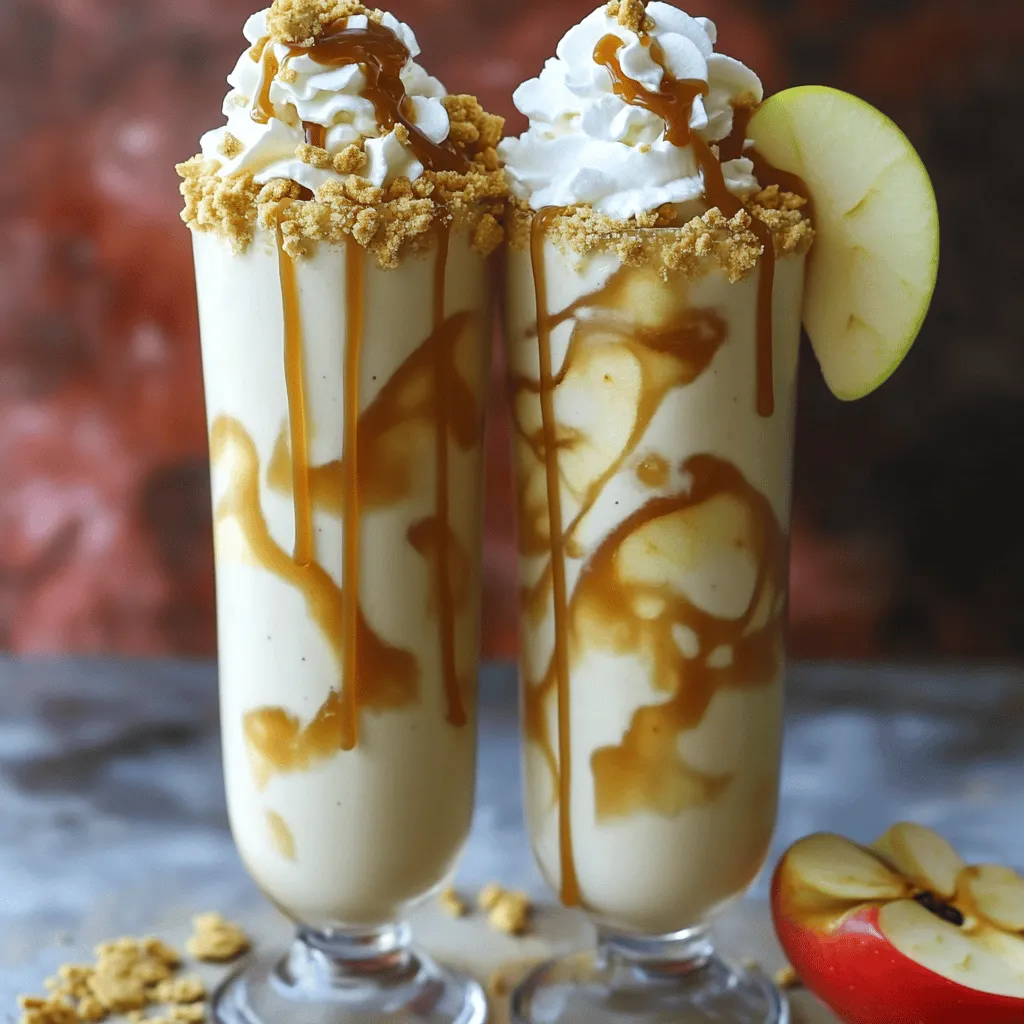 To create a delicious caramel apple pie milkshake, you need a few key ingredients. First, vanilla ice cream gives the milkshake a creamy base. You will want two cups of it. Next, whole milk is important for the perfect texture. One cup of whole milk blends well with the ice cream.