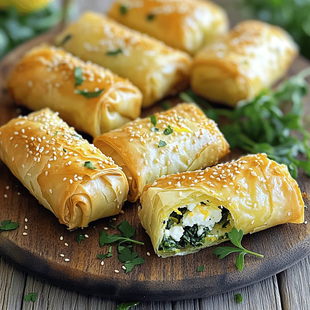 Oven Fried Feta Rolls Crispy and Flavorful Delight