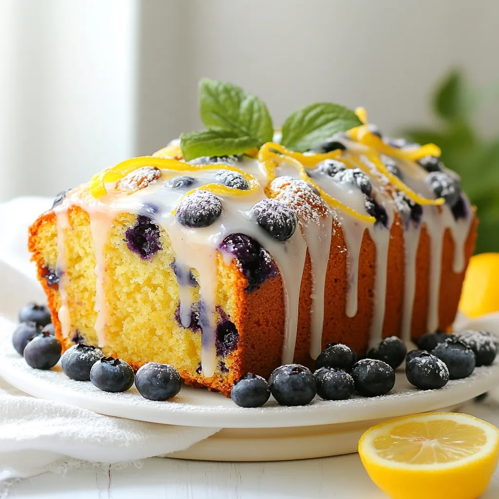 Lemon Blueberry Yogurt Loaf Flavorful and Fresh Delight