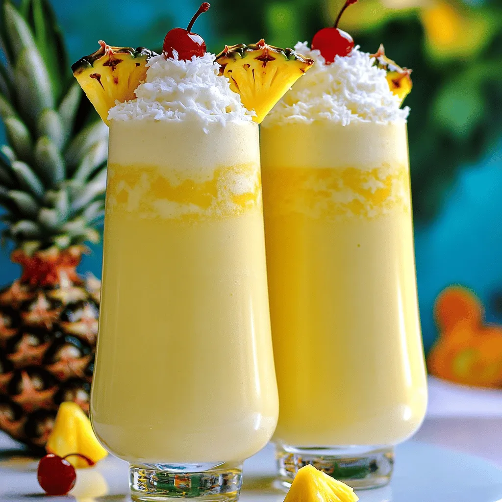 To make the perfect pina colada milkshake, you need a few key ingredients. The main ones are vanilla ice cream and coconut milk. These two create a creamy base that feels rich and smooth. You also want ripe bananas and fresh pineapple chunks. These fruits give a natural sweetness and a burst of tropical flavor.