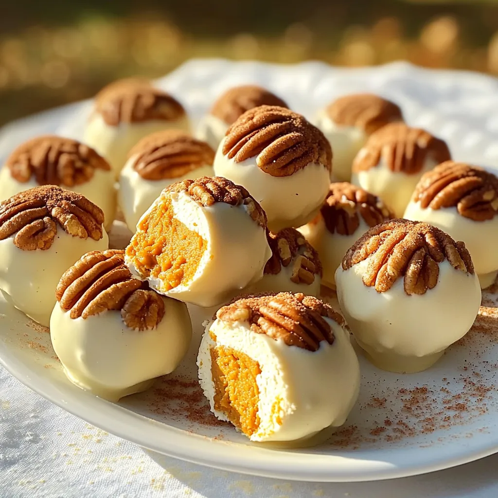 No-Bake Pumpkin Cheesecake Truffles Delightful Treat