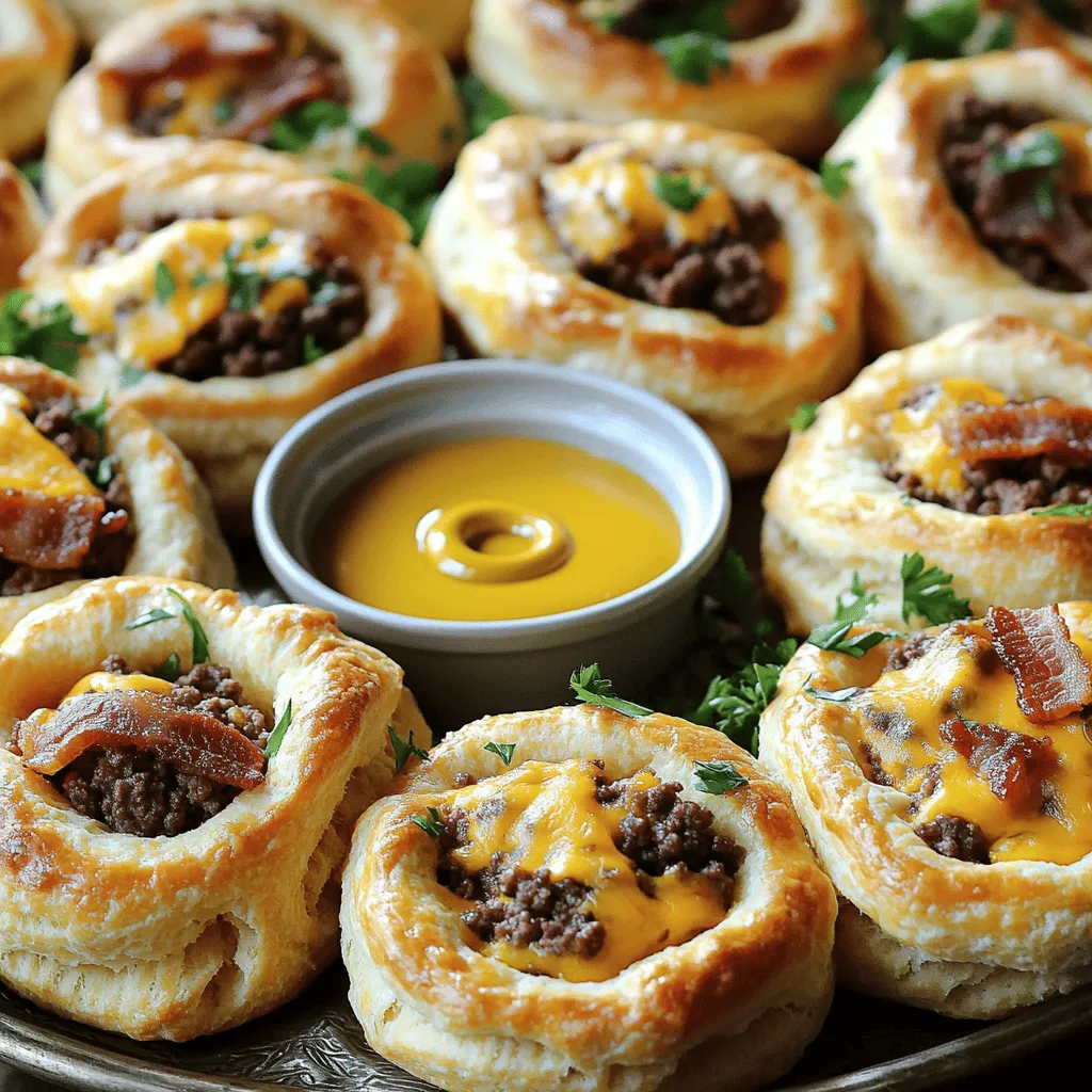 Beefy Bacon Cheeseburger Bombs Irresistible Snack Treat