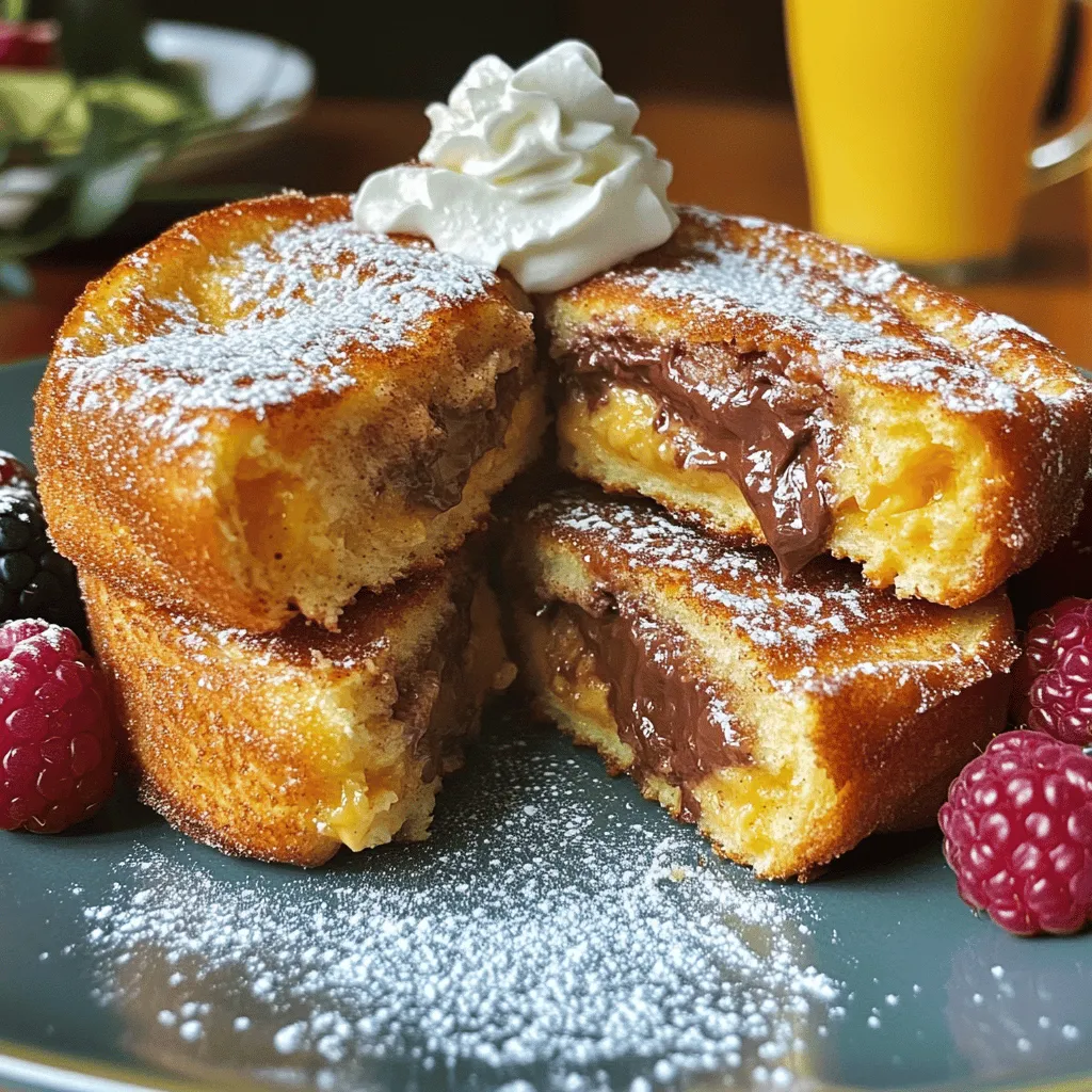 Churro Stuffed French Toast Decadent Breakfast Treat