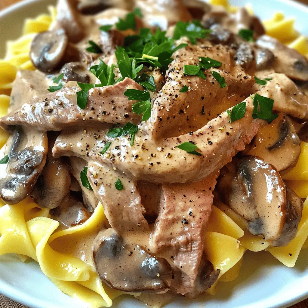Restaurant-Style Beef Stroganoff Flavorful Comfort Dish
