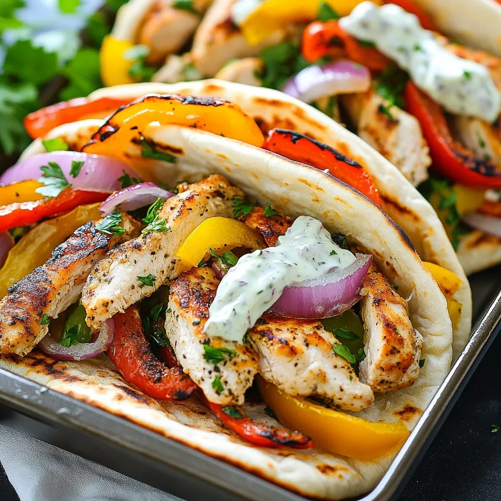 Satisfying Sheet Pan Chicken Pitas Easy Family Meal