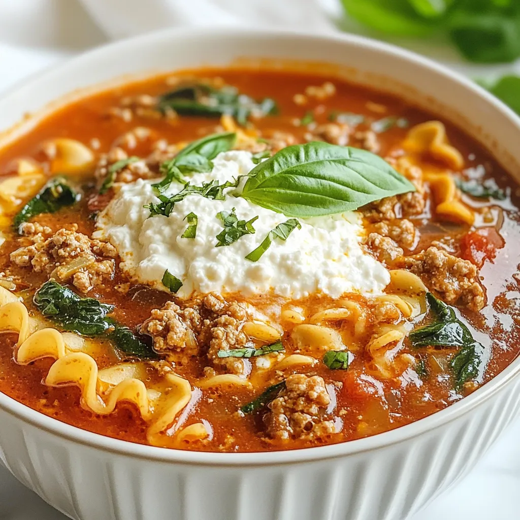 High Protein Lasagna Soup Flavorful and Satisfying Meal