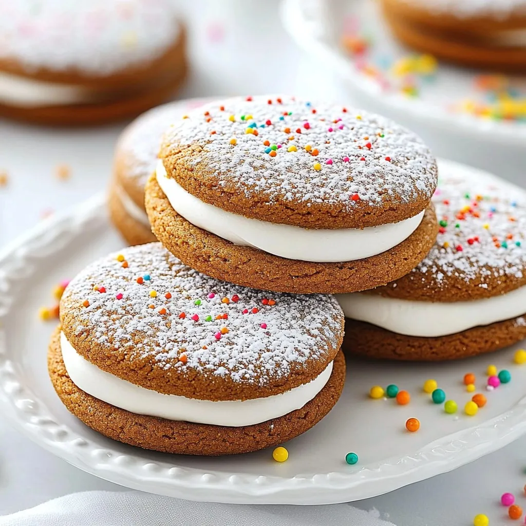 Gingerbread Sandwich Cookies Festive and Flavorful Treat