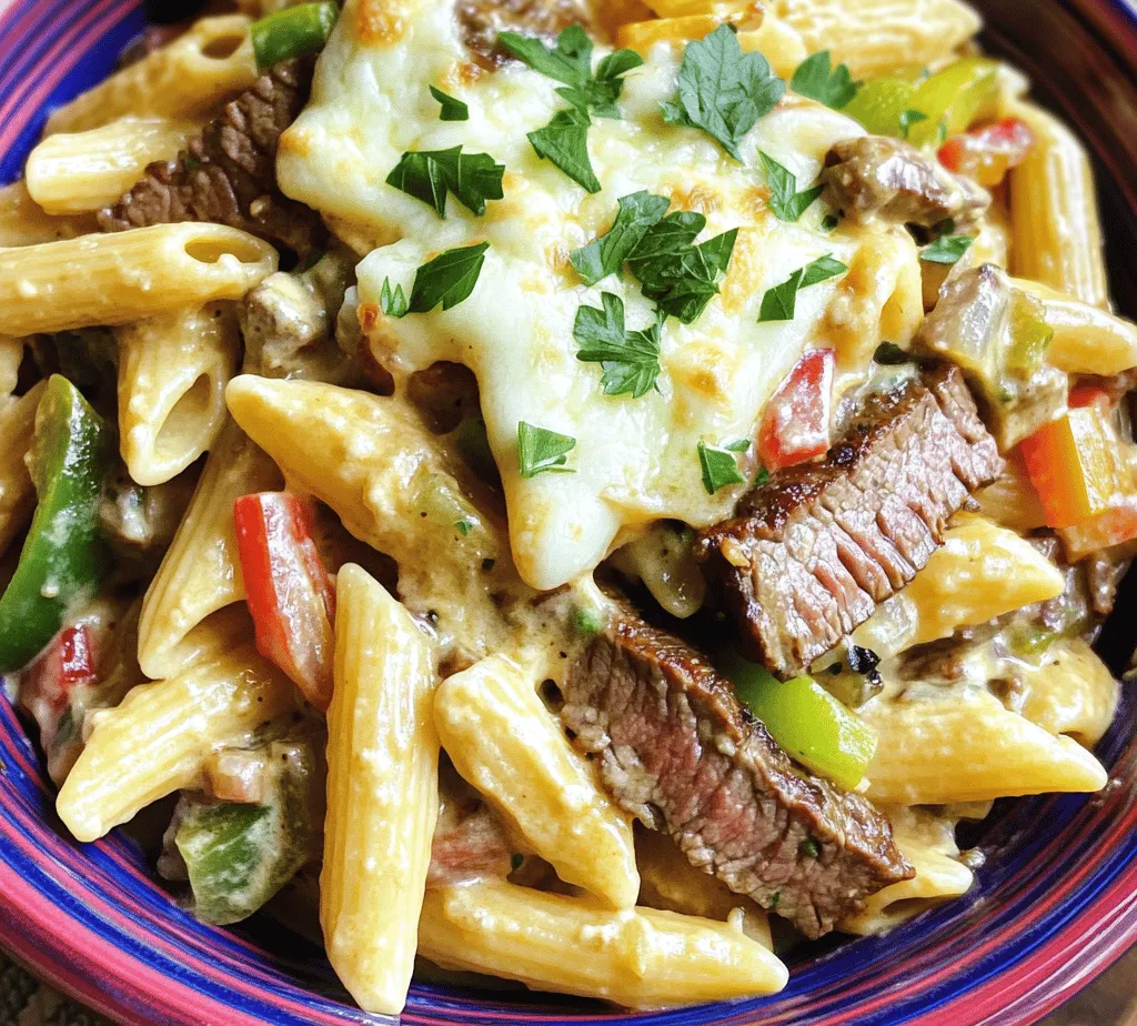 The iconic Philly cheesesteak has won the hearts and palates of food lovers across the globe. Originating from Philadelphia, this mouthwatering sandwich is a delightful combination of thinly sliced beefsteak, sautéed onions, and melted cheese, all enveloped in a warm hoagie roll. Its rich flavors and simple preparation have led to a surge in popularity, inspiring countless adaptations and variations. One such innovative twist that has captured the attention of home cooks is the Philly cheesesteak pasta, a dish that merges the beloved sandwich