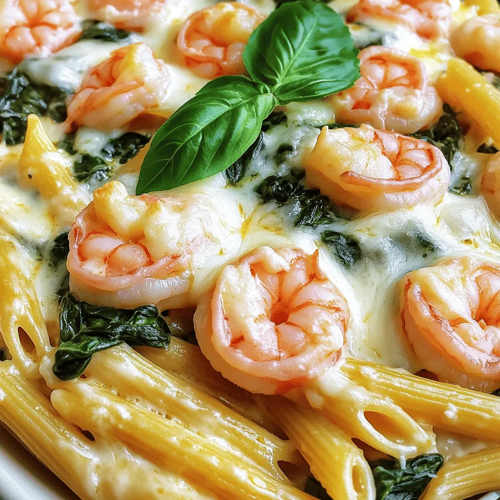 Cheesy Shrimp Spinach Penne Savory and Satisfying Dish