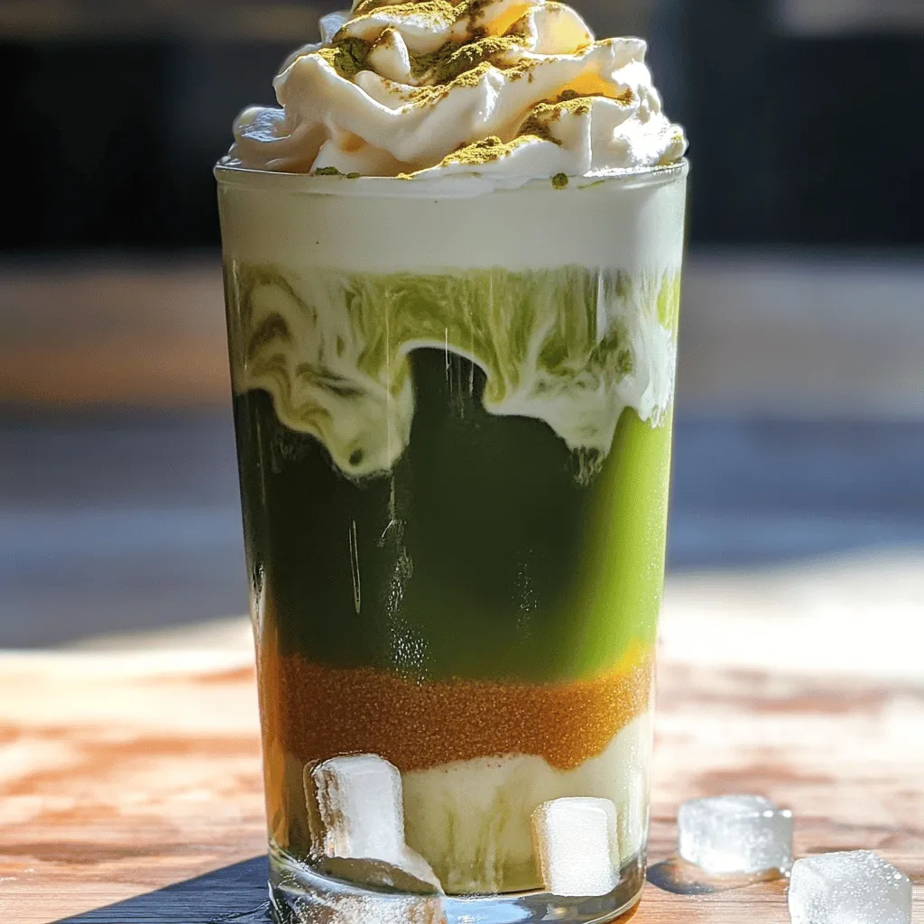 To make a great iced brown sugar matcha latte, you need a few simple ingredients. Here’s the list of matcha latte ingredients you will need: