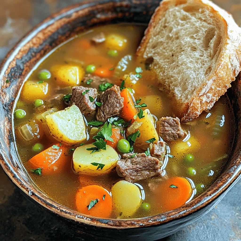 Hearty Vegetable Beef Soup Easy Comforting Recipe