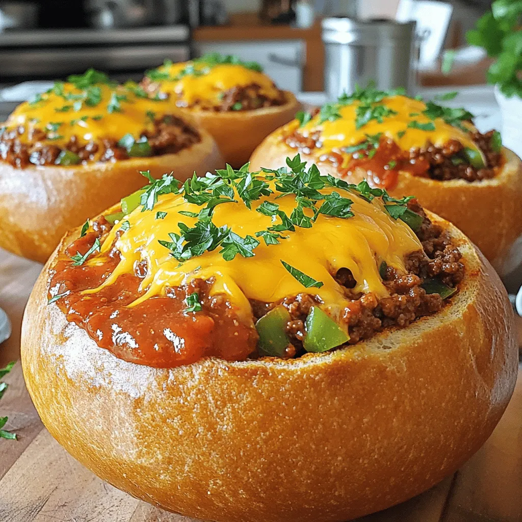 Bread Bowl Sloppy Joes Recipe