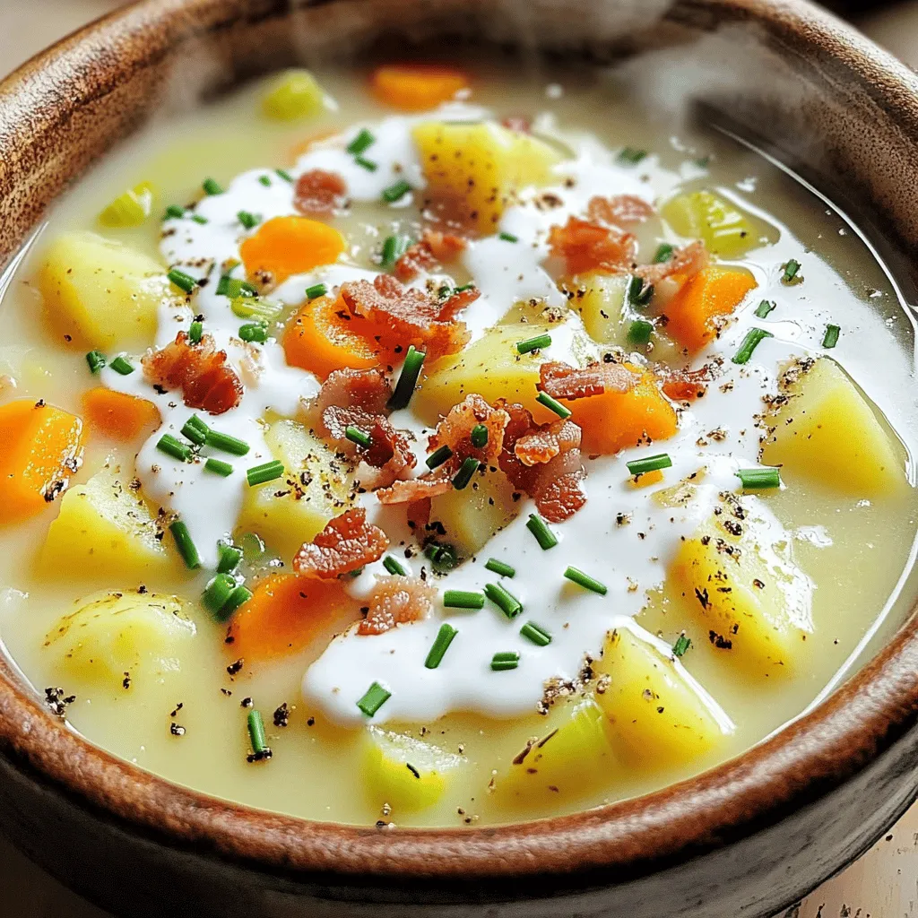 The heart of a great German potato soup lies in its ingredients. Using the right items will enhance your dish. Let’s explore what makes this soup a rich and hearty delight.