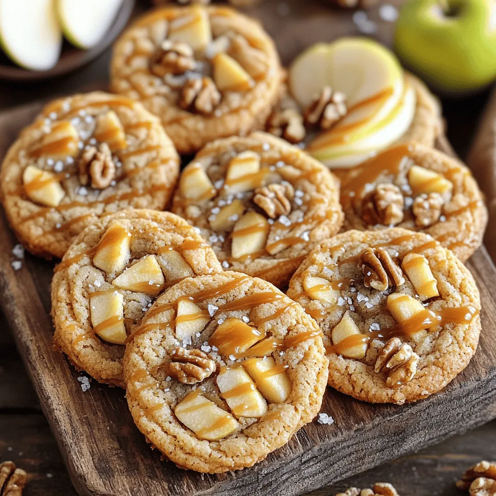 Caramel Apple Walnut Cookies Delightful and Chewy Treat