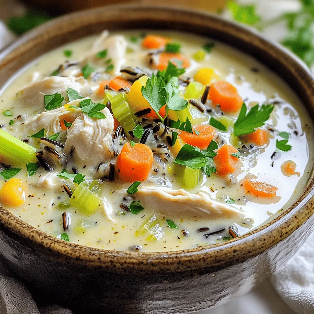 Creamy Chicken and Wild Rice Soup Delicious Comfort