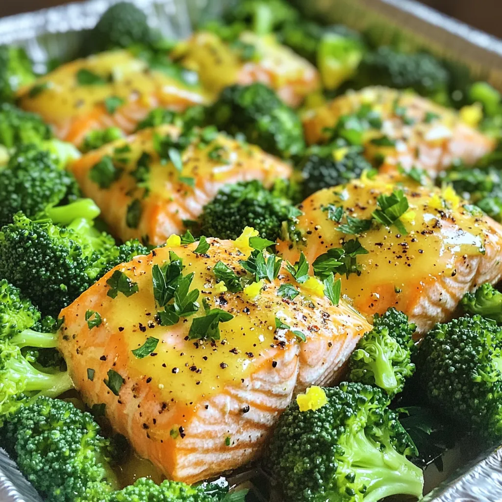 Lemon Pepper Salmon &#038; Broccoli Sheet Pan Delight