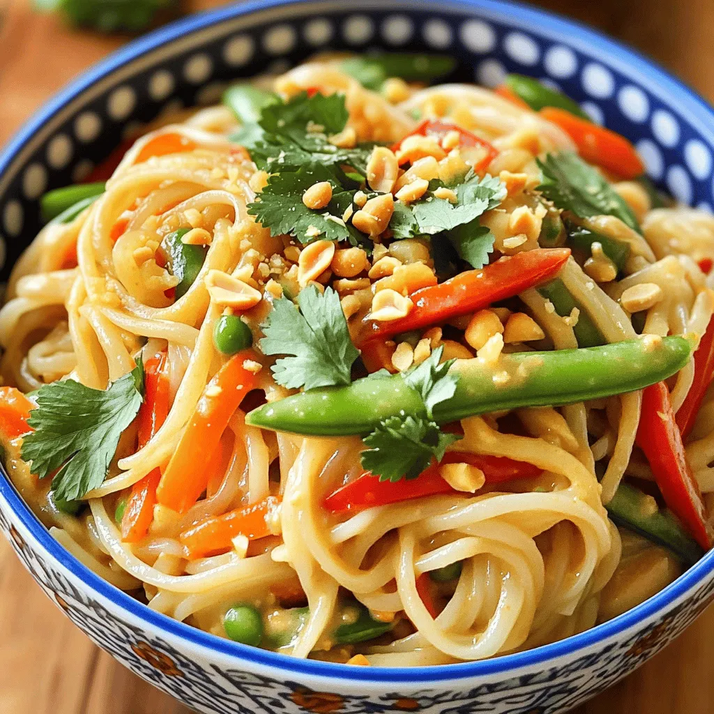 Minute Thai Peanut Noodles Quick and Tasty Dish