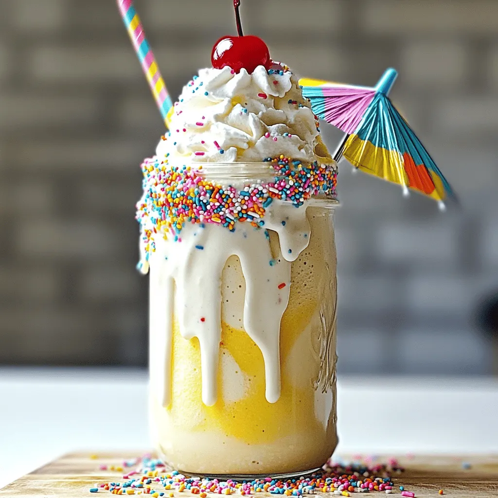 Cake Batter Milkshake Fun and Tasty Homemade Treat