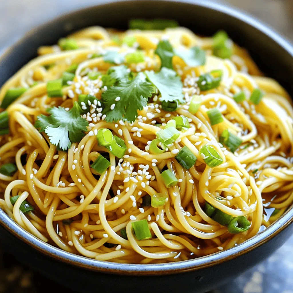 Minute Sesame Garlic Noodles Quick and Tasty Meal