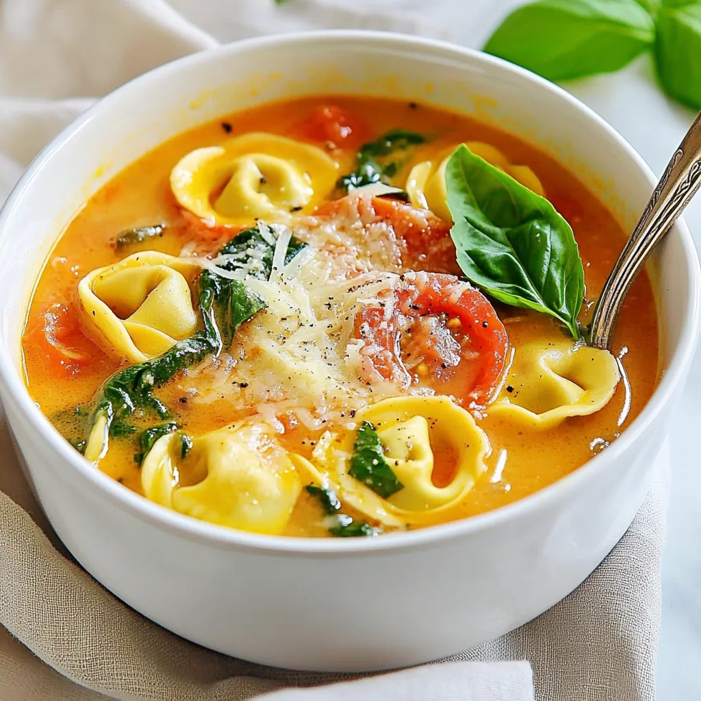 Creamy Tuscan Tortellini Soup Flavorful and Cozy Dish