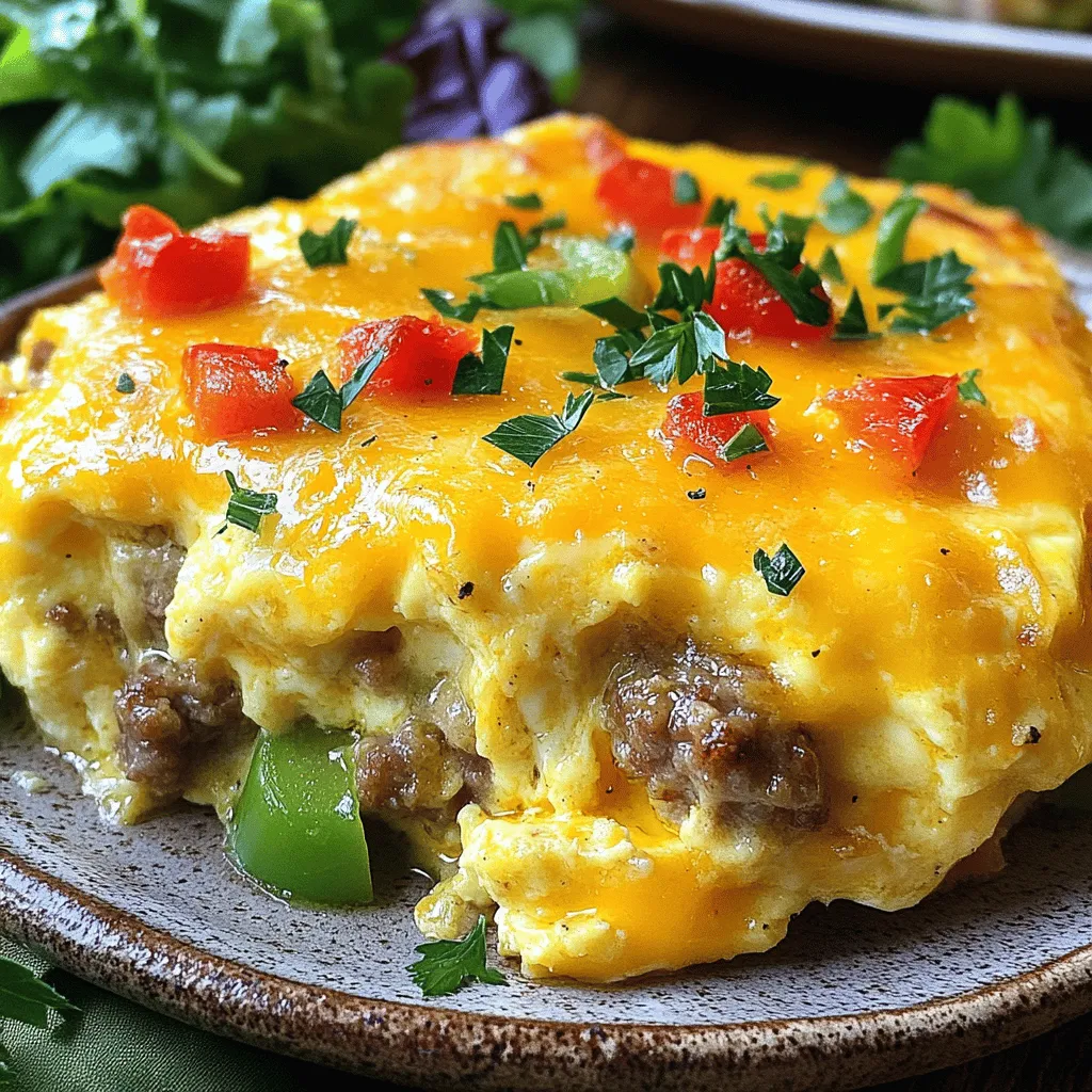 Cheesy Sausage and Egg Casserole Easy Breakfast Dish
