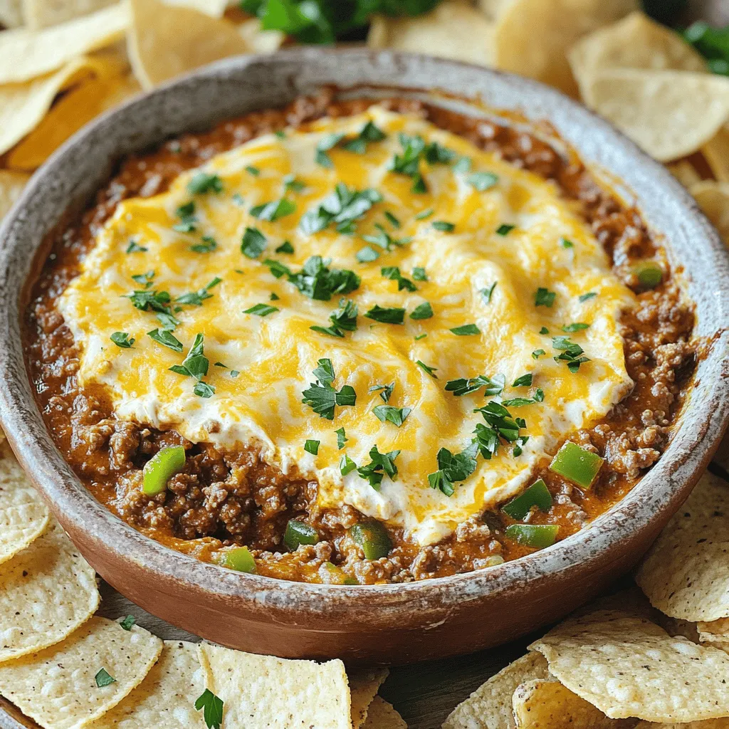 Sloppy Joe Dip Flavorful and Easy Party Snack