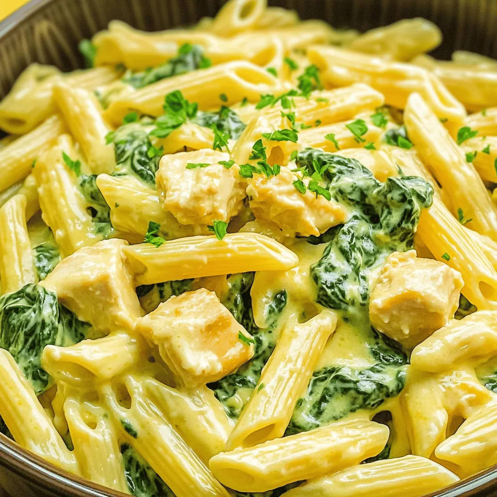 Spinach Dip Chicken Pasta: A Creamy, Cheesy Delight for Any Occasion