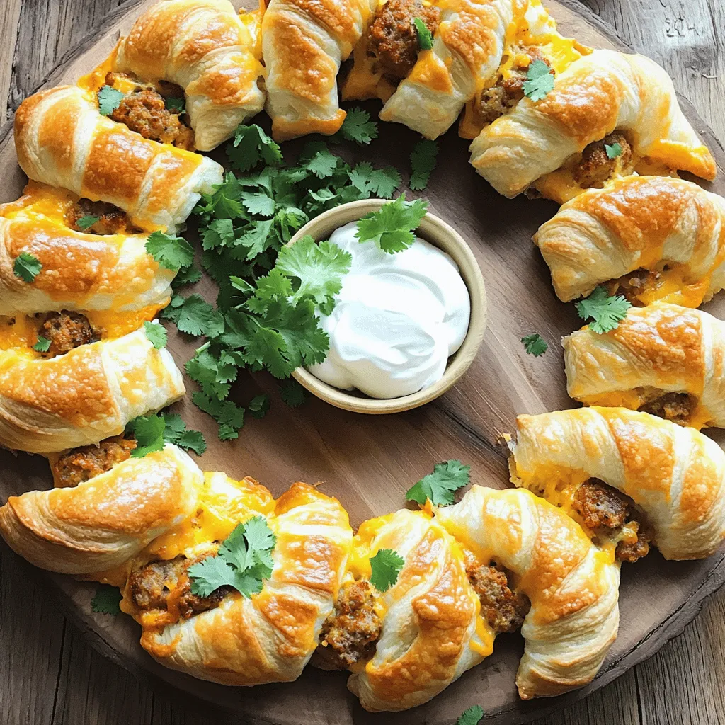 Rotel Sausage &#038; Cream Cheese Crescents Delight