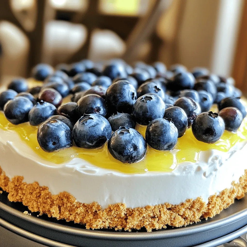 Blueberry No Bake Cake Simple and Tasty Dessert