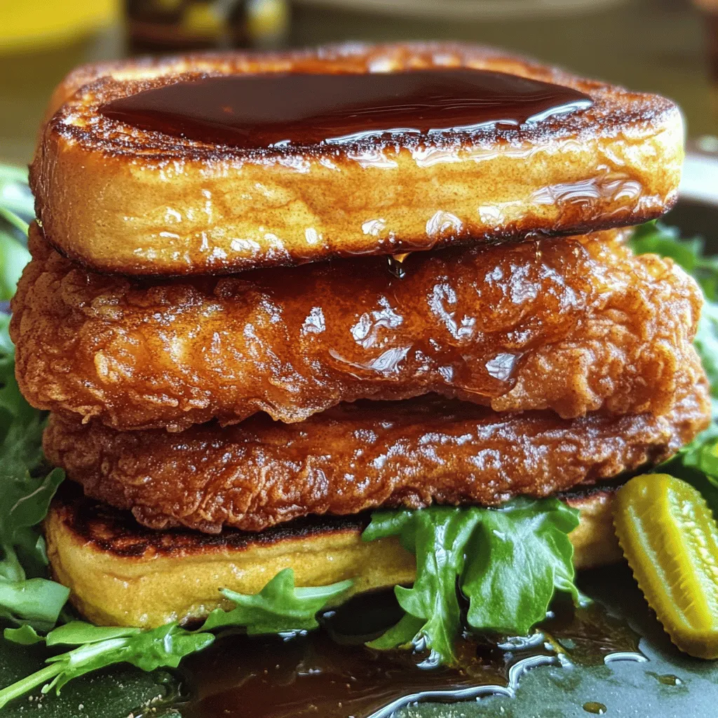 French Toast Fried Chicken Sandwich Delightful Recipe