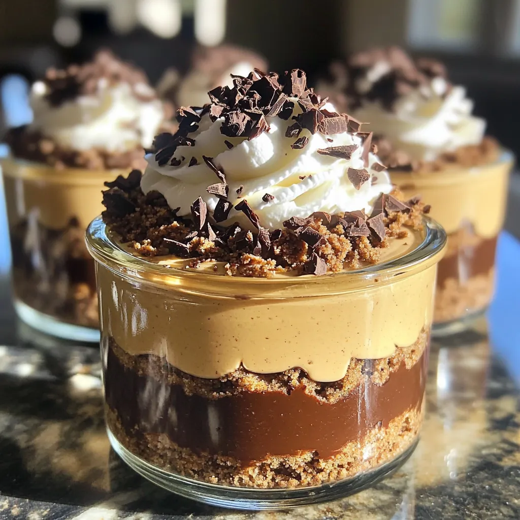 No Bake Mocha Cheesecake Jars Delightful Treats