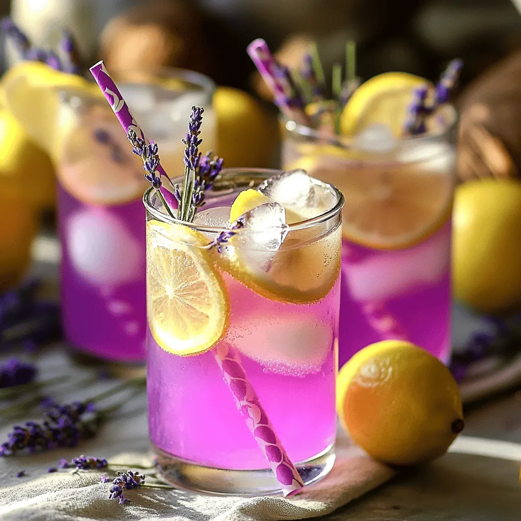 Coconut Lavender Lemonade Mocktail Recipe Refreshing Fun