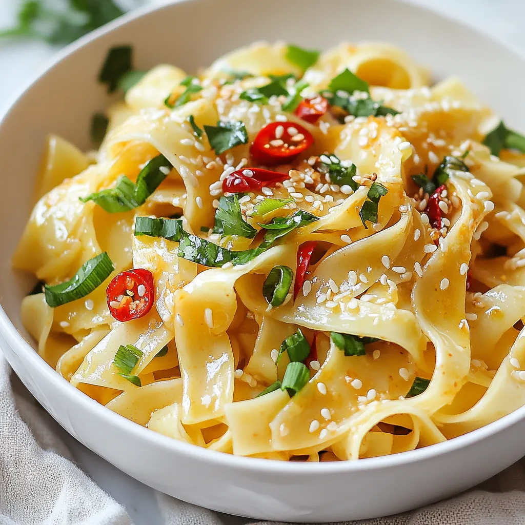 Spicy Garlic Chili Noodles Mouthwatering Flavor Boost