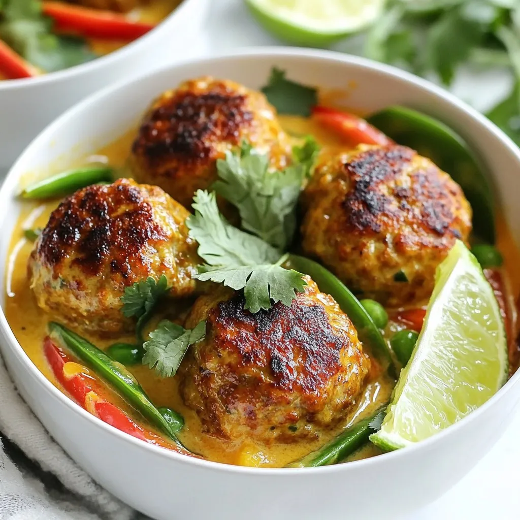 Thai Coconut Curry Meatballs Flavorful and Easy Recipe