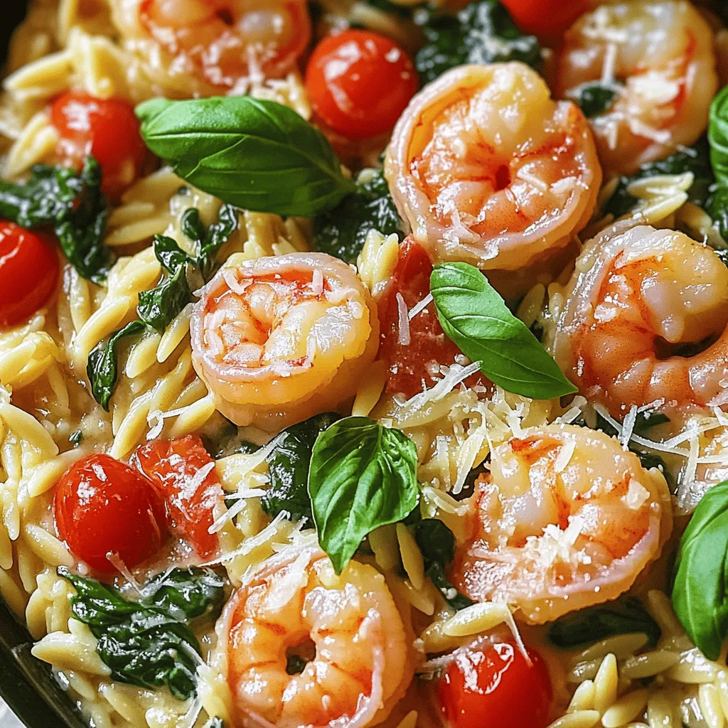 Creamy Tuscan Shrimp Orzo Delightful Dinner Recipe