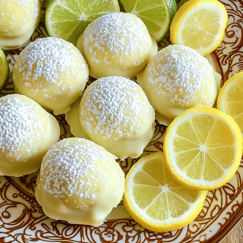 Lemon-Lime Sugar Cookie Truffles Delightful Treats