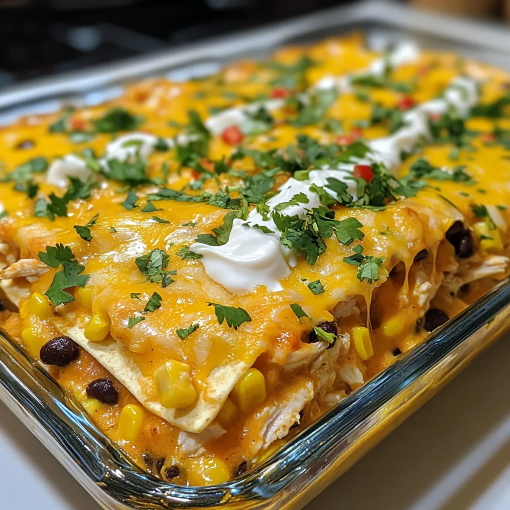 Chicken Burrito Casserole Simple and Delicious Meal