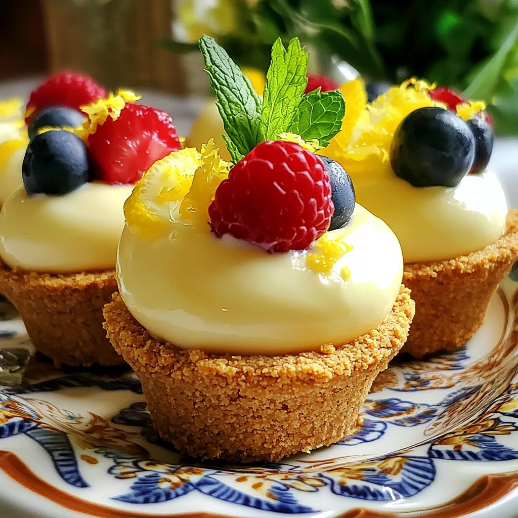 No-Bake Lemon Cream Pie Cups Easy and Delicious Treat