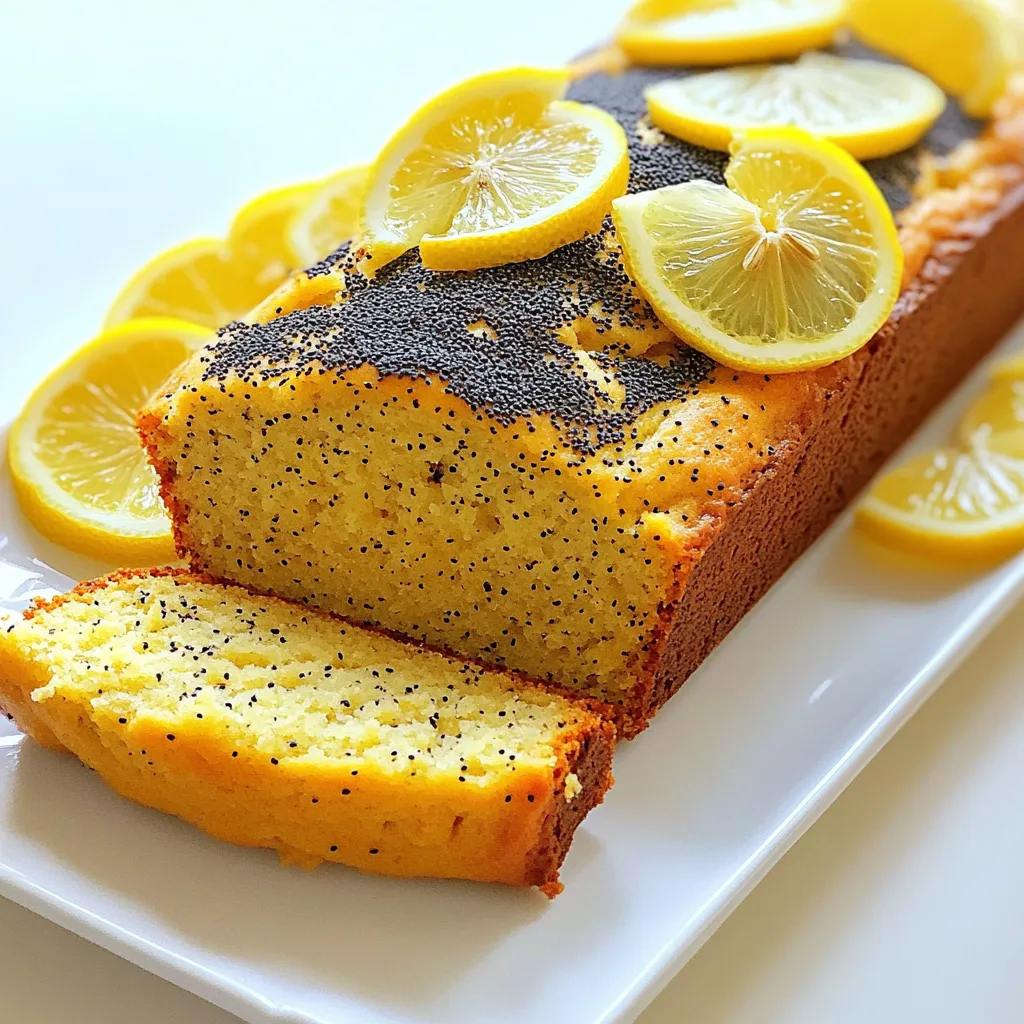 Lemon Poppy Seed Loaf Bakery Style Simple Recipe