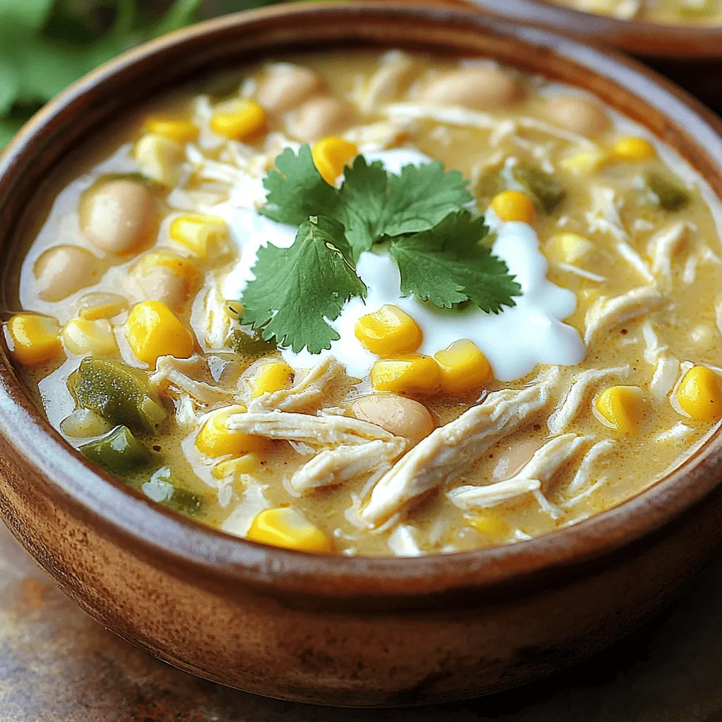 Slow Cooker Creamy White Chicken Chili Delight