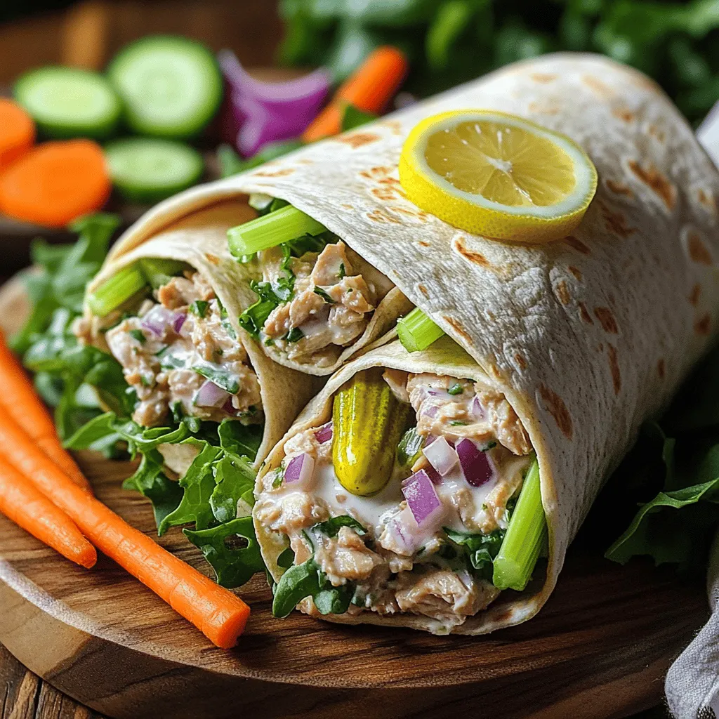 Minute High-Protein Tuna Salad Wraps Easy Meal Idea