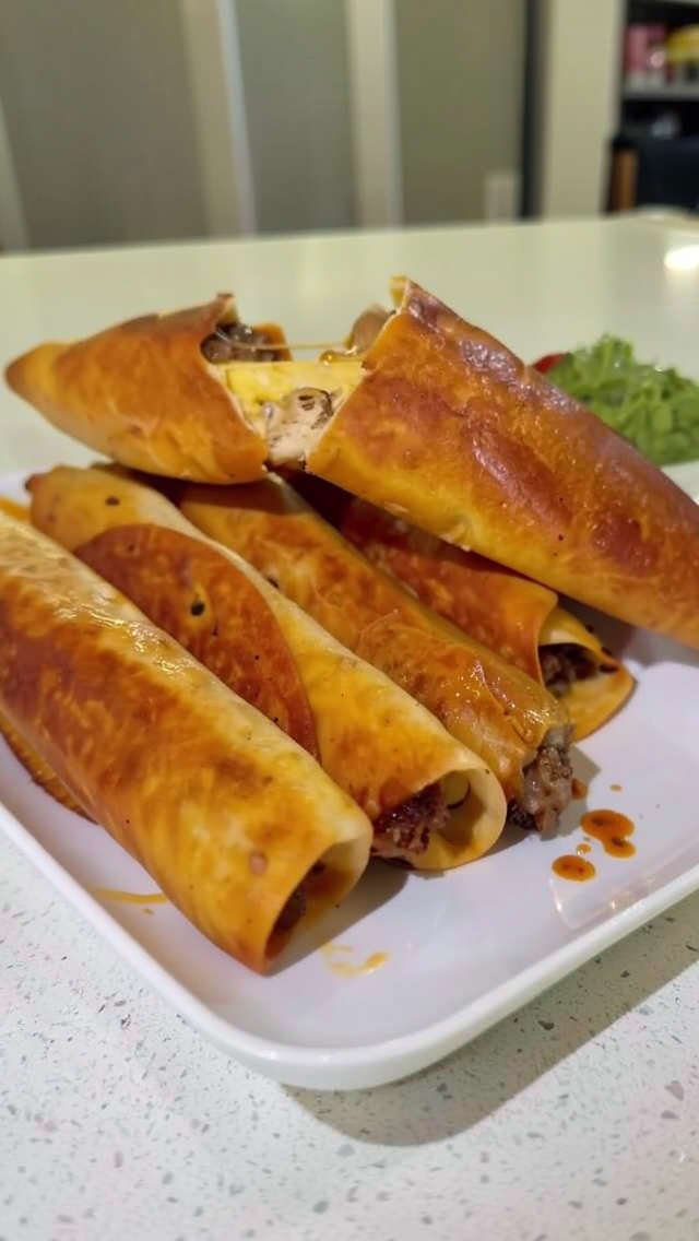 Easy Crispy Cheesy Beef Taquitos Recipe for Quick Dinner