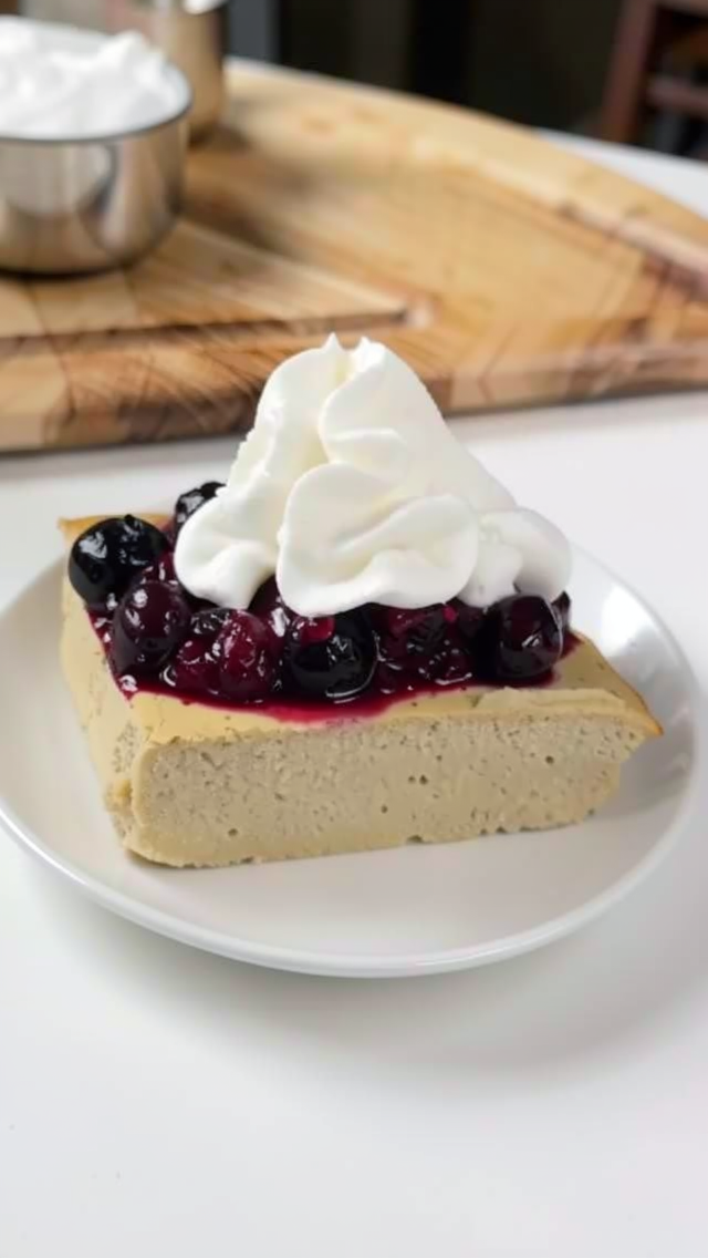 Easy Healthy High Protein Banana Cheesecake Recipe
