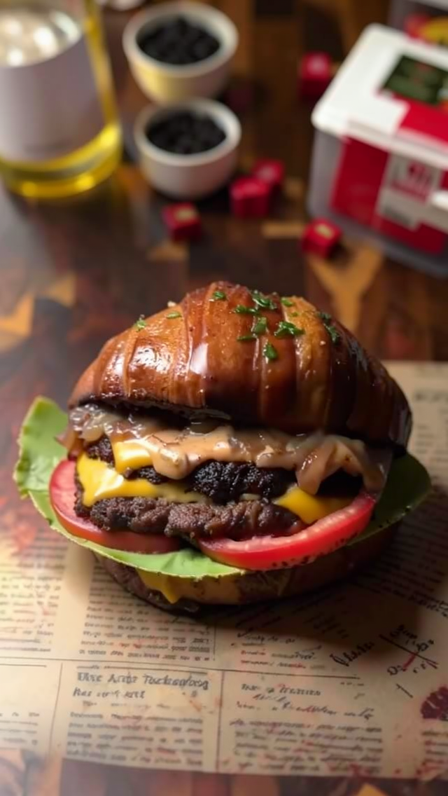 Easy Croissant Smash Burger Recipe for a Delicious Dinner