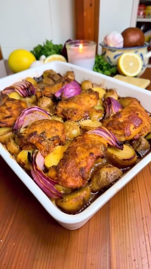 Easy Sheet Pan Garlic Parmesan Chicken and Potatoes