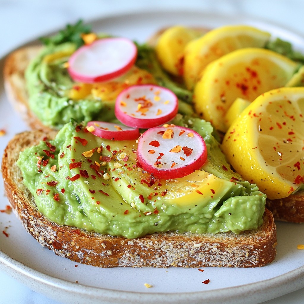 Minute Avocado Toast with Chili Flakes Delightful Dish