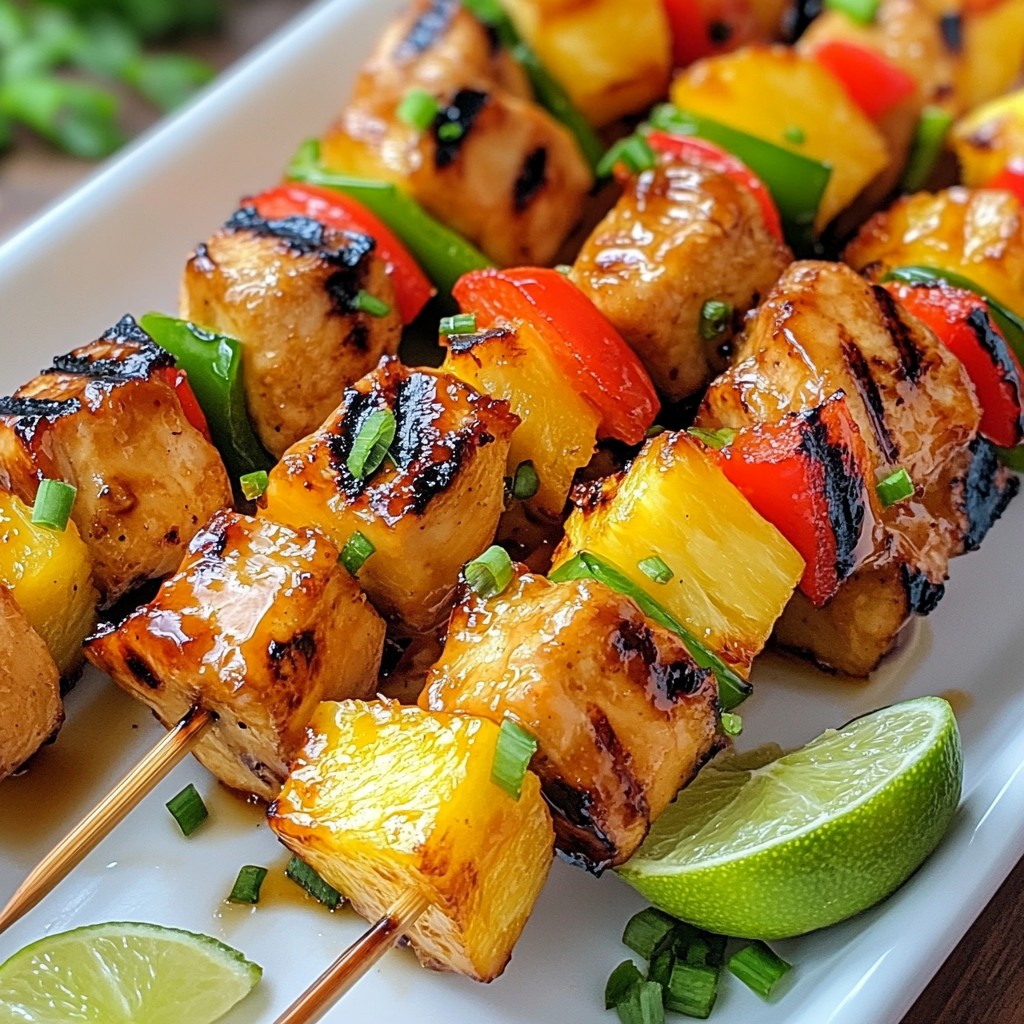Teriyaki Pineapple Chicken Skewers Tasty Make-at-Home Dish
