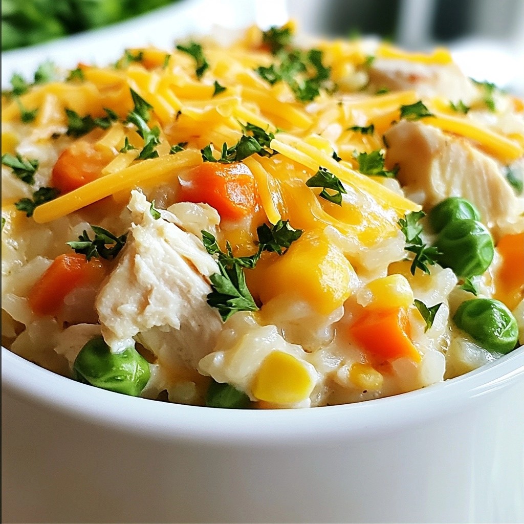 Classic Crockpot Chicken and Rice Casserole Delight